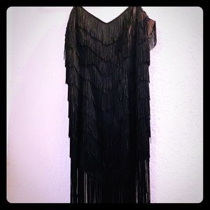 Vintage Flapper Fringe Dress